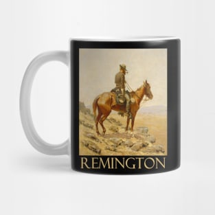 The Lookout (1887) by Frederic Remington Mug